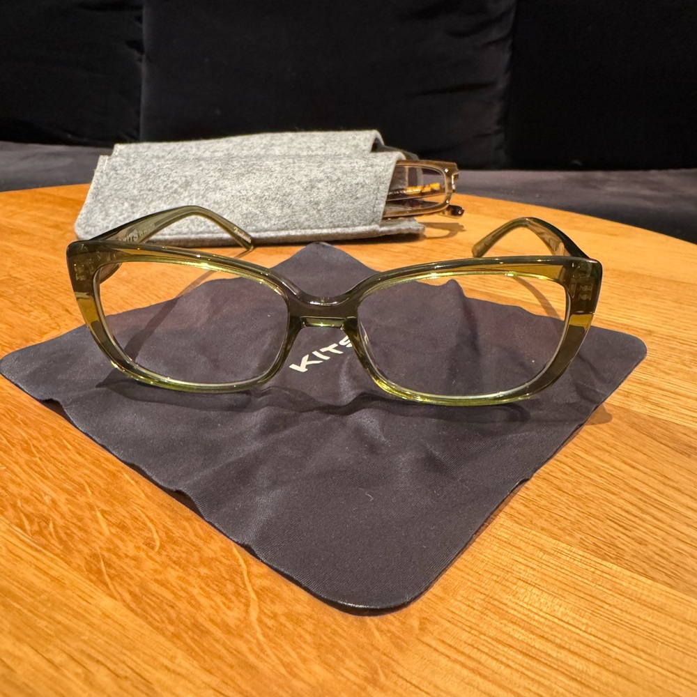 Olive Green Blue Light Glasses